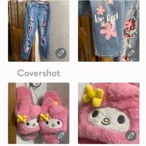 Sanrio my melody slippers szM+Be Kind🌸stretch👖szXL